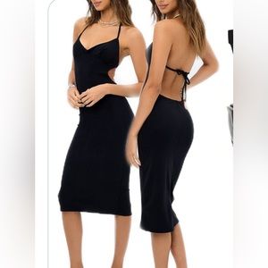 Frankie’s Bikinis Benetar Terry Halter Dress